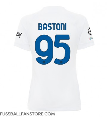 Inter Milan Alessandro Bastoni #95 Replik Auswärtstrikot Damen 2023-24 Kurzarm